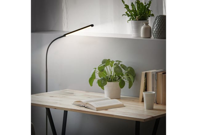 Brilo LED-Stehleuchte Mura Touchdim Schwenkbar Schwarz 135,2 cm x Ø 21 cm