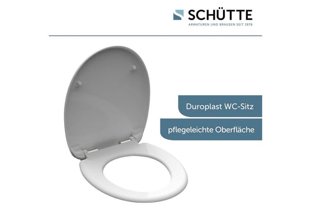 Schütte WC-Sitz White Duroplast mit Absenkautomatik