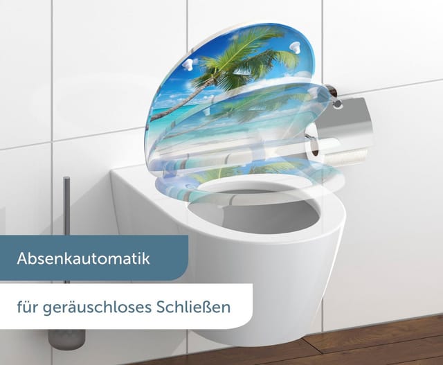 Schütte WC-Sitz Carribean Duroplast mit Absenkautomatik & Schnellverschluss