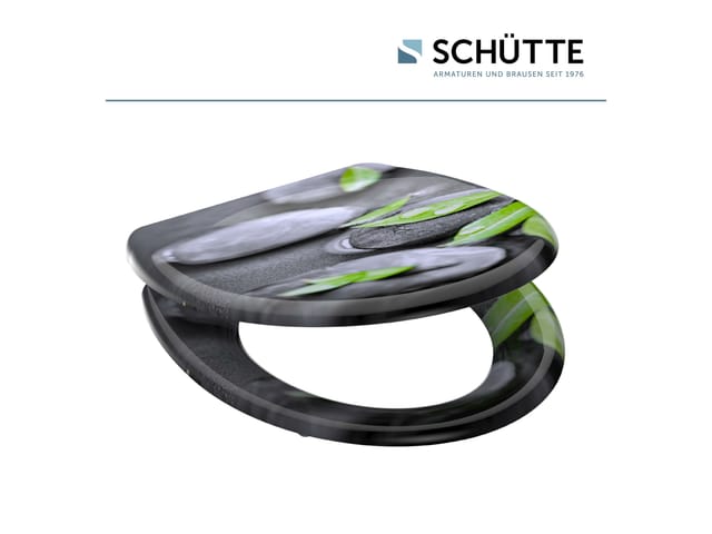 Schütte WC-Sitz Stone Duroplast mit Absenkautomatik & Schnellverschluss