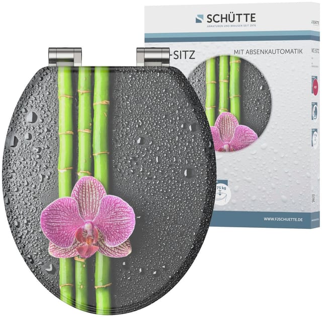 Schütte WC-Sitz Asia Holzkern mit Absenkautomatik