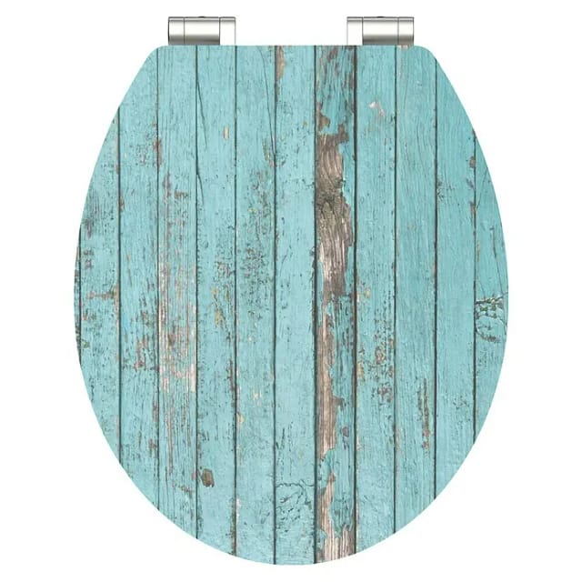 Schütte MDF HG WC-Sitz Blue Wood mit Absenkautomatik