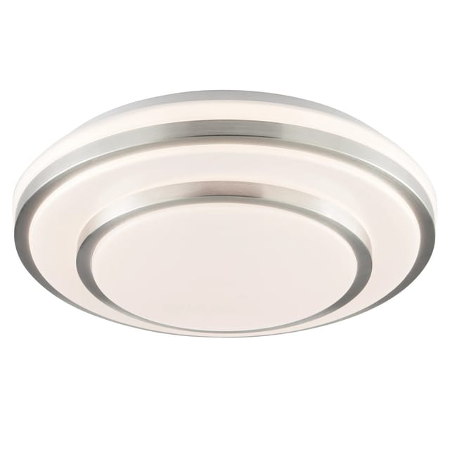 Brilliant LED-Deckenleuchte Nivaro Silber Weiß Ø 29,3 cm
