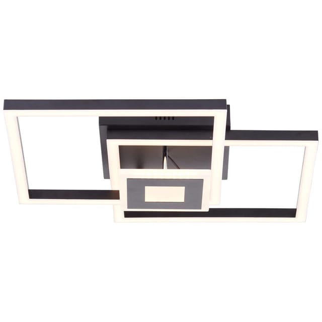 Brilliant LED-Deckenleuchte Lenora Schwarz 40 cm x 40 cm