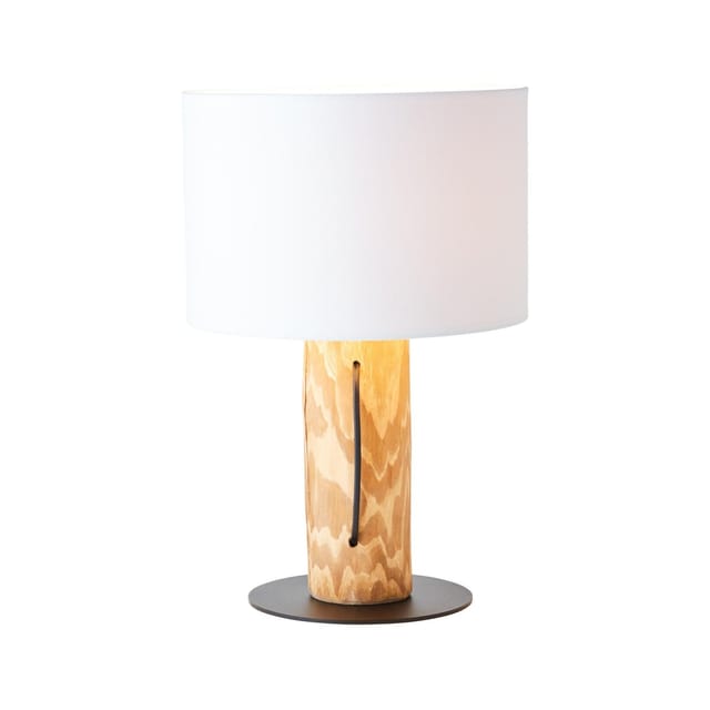 Brilliant Tischleuchte Jimena FSC®-Holz 43 cm hoch Kiefer gebeizt