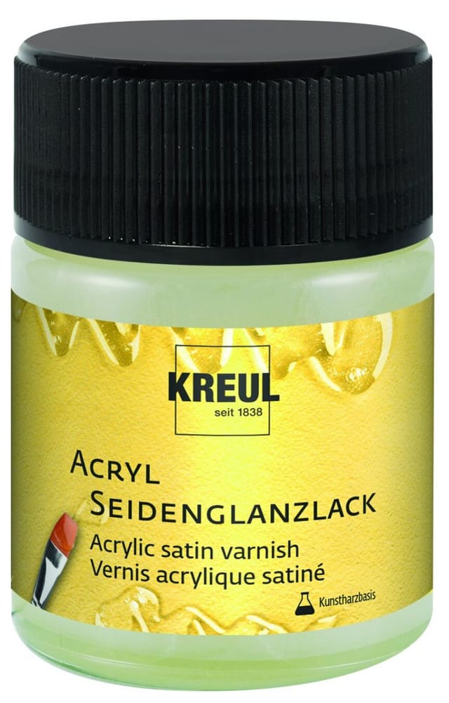 Kreul Acryl Seidenglanzlack Kunstharzbasis Transparent 50 ml