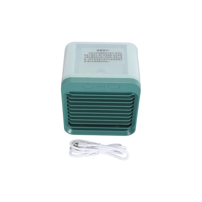 Tragbarer Sprühventilator, 5000 Mah, Usb-aufladbar, Luftbefeuchter, Klimaanlage, 200 Ml Fassungsvermögen, Leise, Persönlich, Elegant, Seegrün