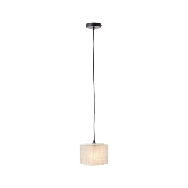 Brilliant Pendelleuchte Odar Schwarz-Beige
