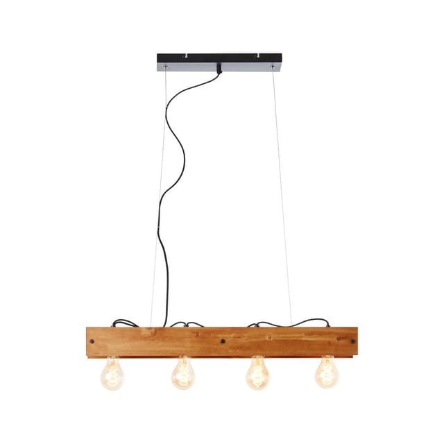 Brilliant Pendelleuchte Calandra 75 cm breit Schwarz-holz