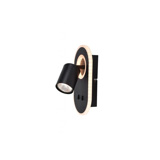Brilliant LED-Wandleuchte Kimon 3000 Kelvin Schwarz