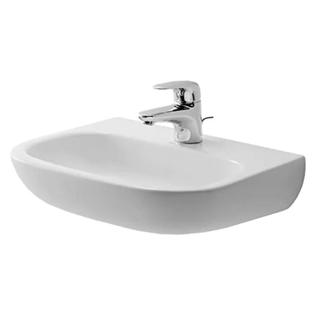 Duravit Waschbecken D-Code Med 45 cm Weiß mit 1 Hahnloch
