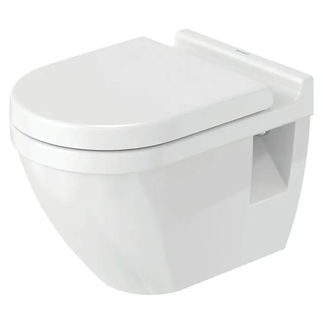 Duravit Wand WC Set Starck 3 Weiß Tiefspüler Inkl. WC-Sitz mit Absenkautomatik