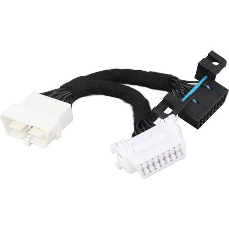 Obd2-verlängerungskabel (16-polig, Stecker/buchse), Obd-adapter, 0,5 M / 1,64 Ft, Abs, 12–24 V