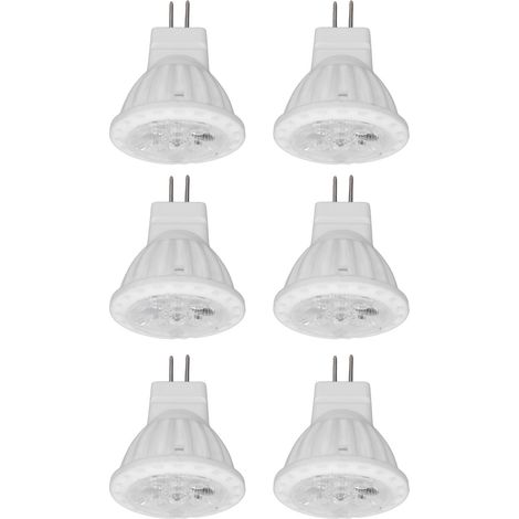 6er-pack Mr11 4w Gu4 Led-lampen Mit Doppelstiftfassung, Dimmbar, 360 Lm, Für Wege, Gärten Und Landschaftsgestaltung, 220 V, Warmweiß (3000 K)