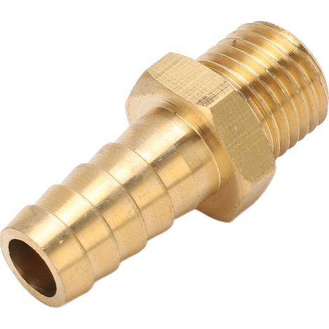 Gerader, Geriffelter Messinganschluss Für Luft-, Kraftstoff- Oder Gasschläuche, 7/16 Zoll M14x1,5