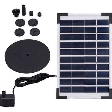 10v 5w Schwimmendes Solarbrunnen-set Mit Wasserpumpe Für Gärten, Schwimmbäder Und Aquarien.