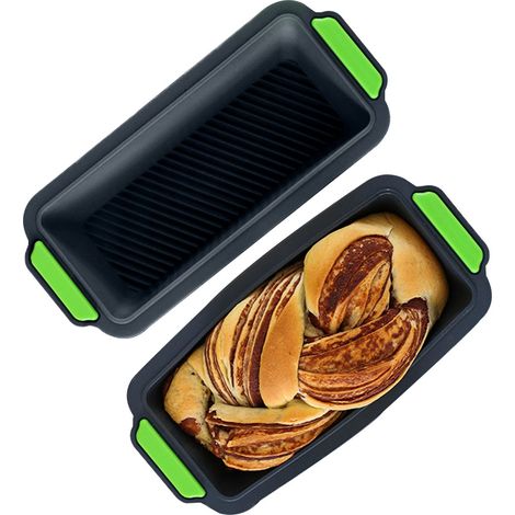 Silikon-brotform Mit 1 Kuchenform, Silikon-kuchenform, Gebäckform, Dreikönigskuchen, Toast, Antihaftbeschichtete Rechteckige Form