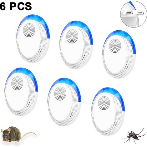 4 Oder 6 Ultraschall-schädlingsbekämpfer Gegen Mücken, Mäuse, Kakerlaken, Ameisen, Spinnen Und Andere Insekten. Elektronisches Gerät Zum Einstecken Für Zuhause, Büro Oder Hotel (4er-set).