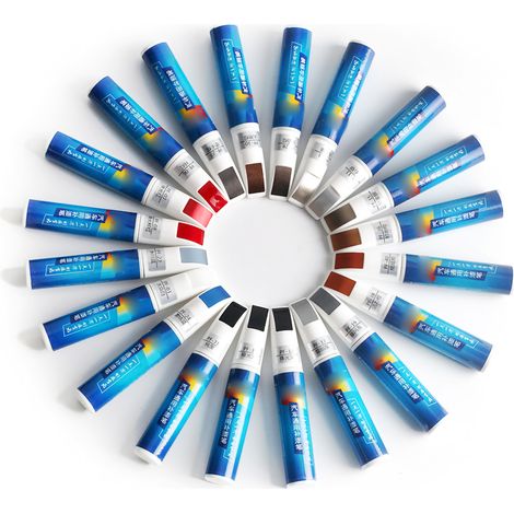 Lackkorrekturstift Für Autos, Kratzerentferner, Blauer Applikator, 12 Ml, Professionelles Werkzeug