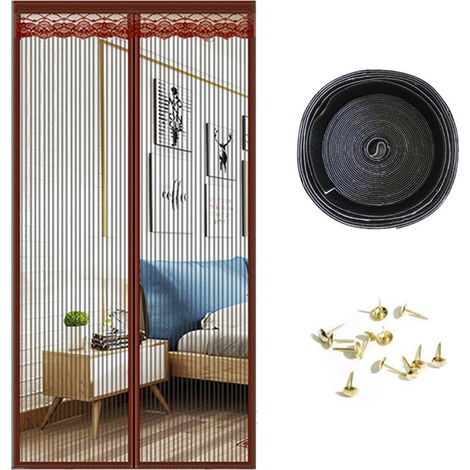 Magnetisches Moskitonetz Für Balkontüren, Magnetischer Fliegenvorhang Ohne Bohren, Insektenschutzvorhang, Tür-moskitonetz (80 X 200 Cm).