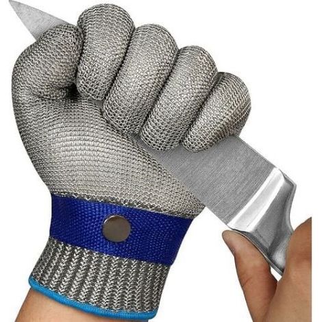 Eisen- Und Metallhandschuhe - Größe S - 22,5 Mm Reine Stahldrahthandschuhe (einzeln Verpackt)