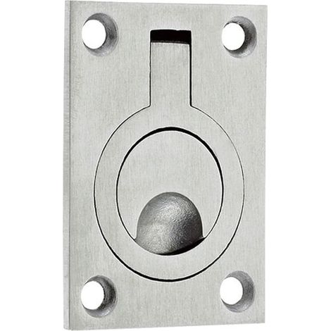 Hochwertiger, Eingelassener Türgriff 44 Mm X 62 Mm – Edelstahlguss Satiniert, Für Schiebetüren Und Innenfalttüren, 5 Jahre Garantie