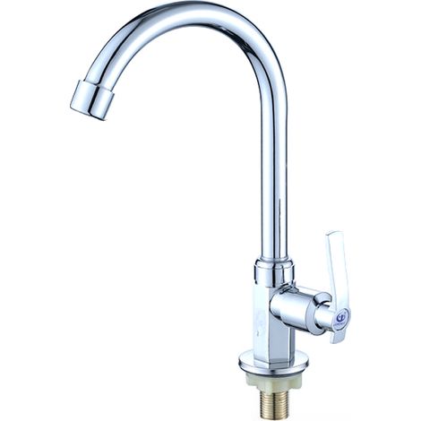 G1/2 Küchenarmatur, Einseitiger Vertikaler Kaltwasserhahn, Küchenarmatur, Zinklegierung, Kaltwasser-spültischarmatur Für Küche, Außenbereich, Garten, (stil: Stil1)