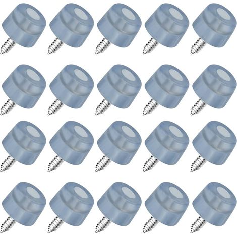 Packung Mit 20 Einschraubbaren Gummifüßen Für Stühle, 20 X 18 X 14 Mm, Rutschfest, Zum Schutz Von Möbeln, Ideal Für Schränke, Schreibtische Und Sofas.