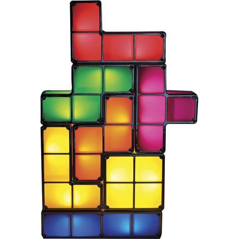 Goods+gadgets Stapelbare Led-tischleuchte, Retro-tetris-stimmungslampe, Bausteine