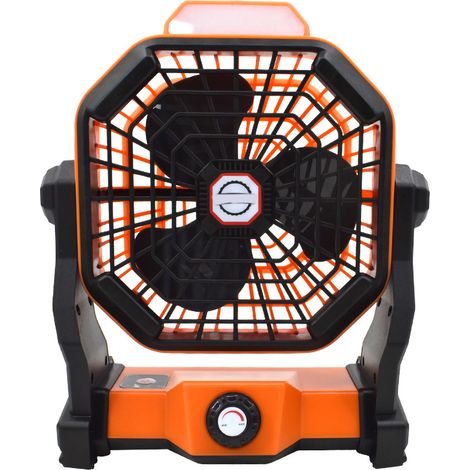 Campingventilator Mit Led-licht, Tragbarer Solarventilator, Einstellbare Geschwindigkeit, Usb-ladefunktion, Outdoor-zeltventilator