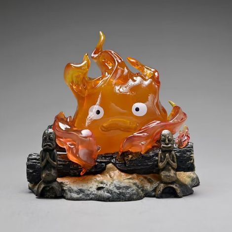 Calcifer-nachtlicht, Calcifer-harzstatue