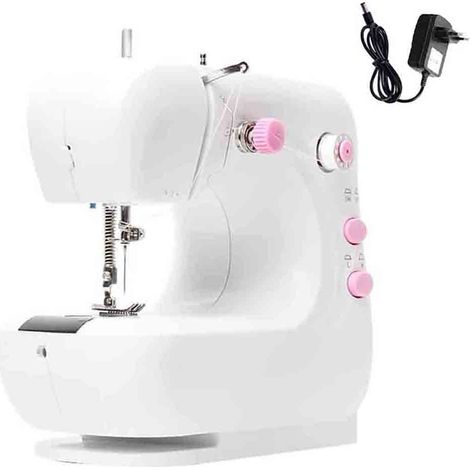 Overlock-nähmaschine Mit Zwei Geschwindigkeiten Und Fußpedal, Tragbare Nähmaschine Für Zuhause Und Reisen, Einfach Zu Bedienen Für Erwachsene Und Kinder (rosa)