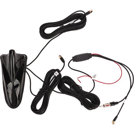 12-v-haifischflossenantenne, Gps, Dab, Fm, Wlan, Hohe Empfindlichkeit, 5 M Kabel, Universelle Radioantenne