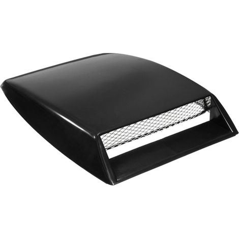 Universeller Lufteinlass Für Sportwagen-motorhaube, Rennwagen-motorhaube, Turbo-luftstrommessung, Kühlergrill (1 Stück, Schwarz)