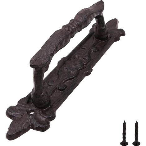 24 Cm Langer, Robuster Türgriff Aus Gusseisen Im Retro-stil, Ideal Für Scheunentüren, Holztüren, Flure, Eingänge, Schränke, Gartentore, Gartenhäuser, Kleiderschränke – Für Den Innen- Und Außenbereich.