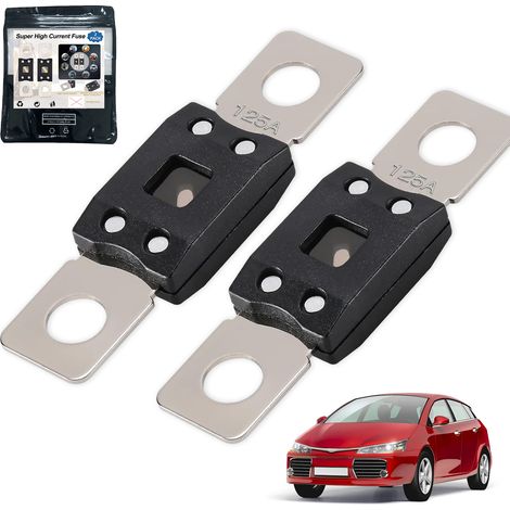 Mega-hochstrom-schraubsicherungen, 2er-pack, 125 A Bei 58 V Dc, Für Auto, Lkw, Wohnmobil.