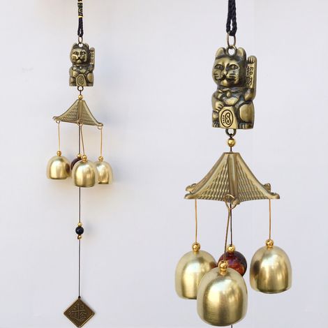 Hängendes Windspiel Aus Metall, Sanfter Klang, Symbol Des Friedens, Goldenes Windspiel Für Die Tür, Dekoratives Ornament