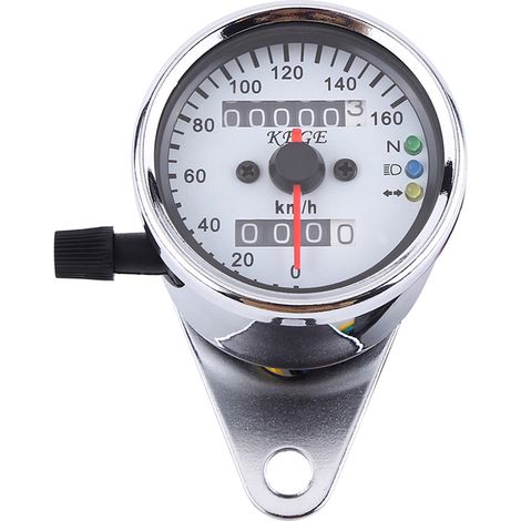 Universeller Motorrad-tachometer/kilometerzähler, Km/h-anzeige, Silber