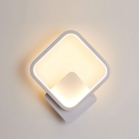 Quadratische Led-wandleuchte Für Den Innenbereich, 13 W, Warmweiß (3000 K), Moderne Wandleuchte Für Flur, Schlafzimmer, Wohnzimmer, Treppenhaus