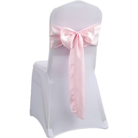 Set Mit 10 Dekorativen Stuhlschleifen Aus Satin, Geeignet Für Hochzeiten, Bankette Sowie Als Dekoration Für Haus Und Küche.