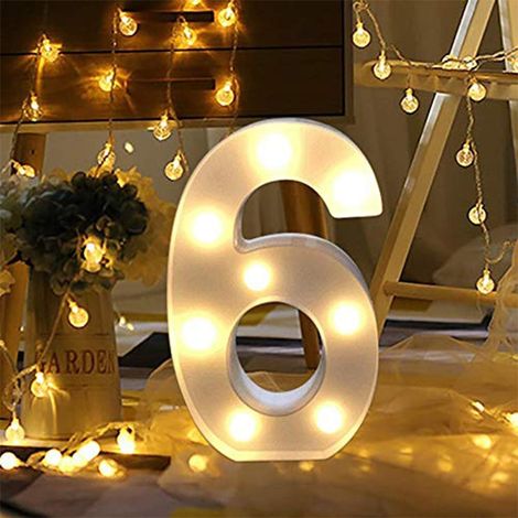 Led-lampe Mit Nummerierung Für Geburtstag, Hochzeit, Party, Hausbar