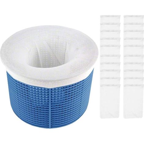Set Mit 20 Filtern, Socken Und Skimmernetzen Für Schwimmbecken – Unverzichtbar Für Die Pflege Ihres Schwimmbeckens