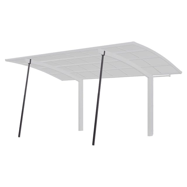 Ximax Carport Stützstange Caravan 206 cm Schwarz Sonderfertigung