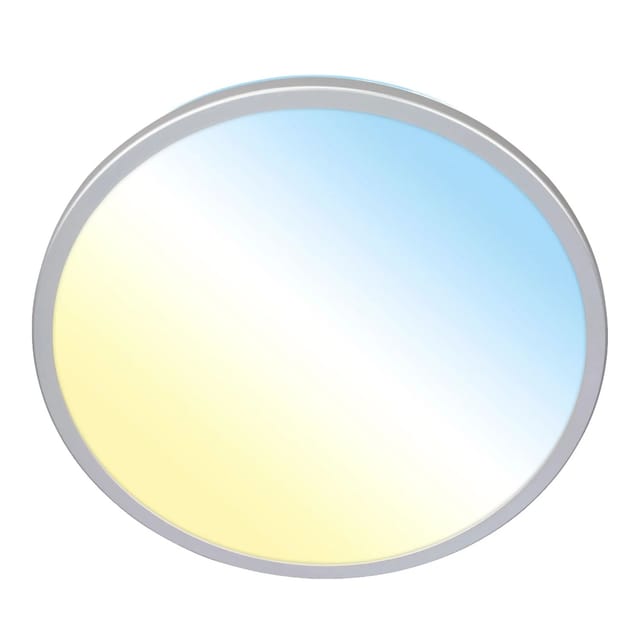 Briloner LED-Deckenleuchte Kada CCT Ultraflach Ø 42,2 cm x 2,8 cm Chrom Matt