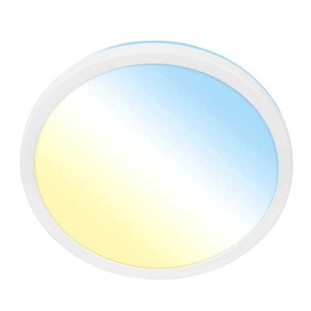 Briloner LED-Deckenleuchte Kada CCT Ultraflach Ø 29,5 cm x 2,8 cm Weiß