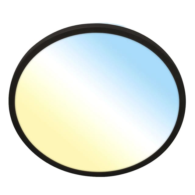 Briloner LED-Deckenleuchte Kada CCT Ultraflach Ø 42,2 cm x 2,8 cm Schwarz