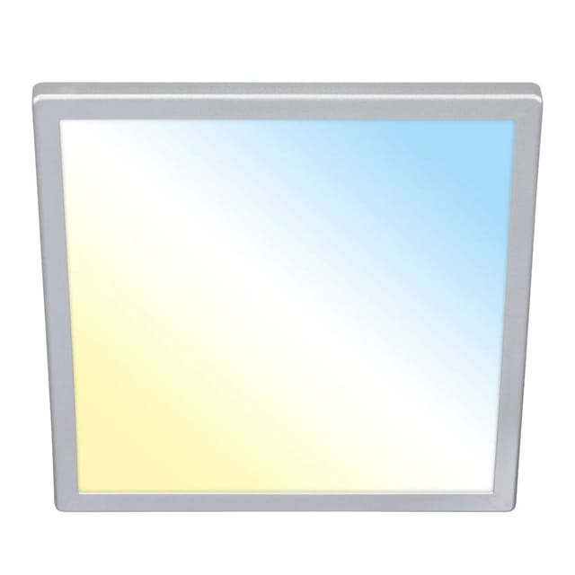 Briloner LED-Deckenleuchte Kada CCT Ultraflach 29,5 x 29,5 x 2,8 cm Chrom Matt
