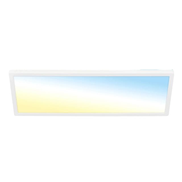 Briloner LED-Deckenleuchte Kada CCT Ultraflach 58 cm x 20 cm x 2,8 cm Weiß