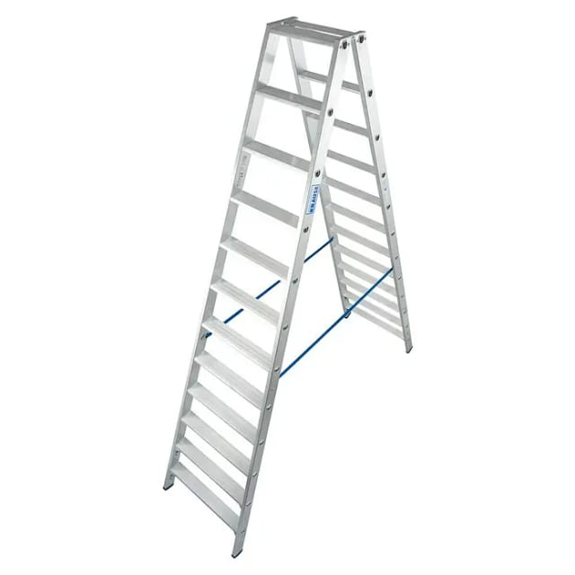 Krause Doppelleiter Stabilo 2 x 12 Stufen 280 cm x 75 cm x 235 cm