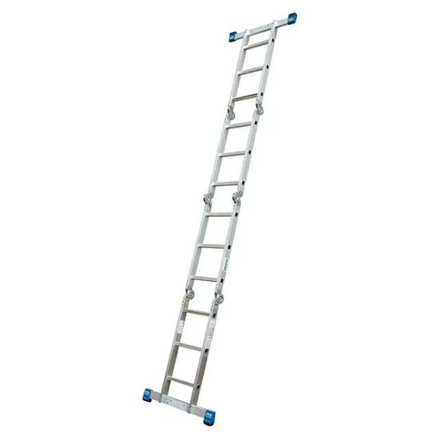 Krause Gelenkleiter Stabilo 4 x 3 Sprossen mit MultiBoard 345 x 78 x 300 cm